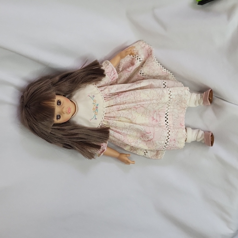 Pauline Doll Vintage 1990s 13" Vinyl Cloth body Brunette